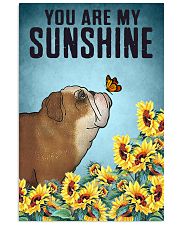 CUTE BULLDOG PUPPIES YOU ARE MY SUNSHINE 11x17 Poster front