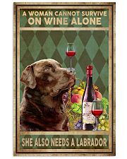 WOMAN ALSO NEEDS A LABRADOR DOG 11x17 Poster front