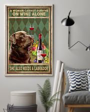 WOMAN ALSO NEEDS A LABRADOR DOG 11x17 Poster lifestyle-poster-1