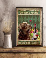 WOMAN ALSO NEEDS A LABRADOR DOG 11x17 Poster lifestyle-poster-3