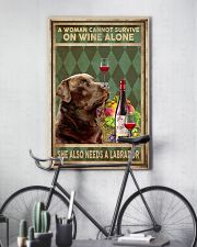 WOMAN ALSO NEEDS A LABRADOR DOG 11x17 Poster lifestyle-poster-7