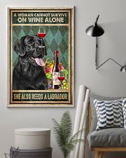 WOMAN ALSO NEEDS A LABRADOR DOG 11x17 Poster lifestyle-poster-1