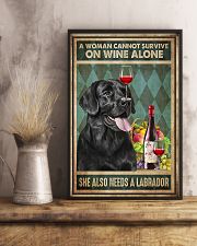 WOMAN ALSO NEEDS A LABRADOR DOG 11x17 Poster lifestyle-poster-3