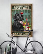 WOMAN ALSO NEEDS A LABRADOR DOG 11x17 Poster lifestyle-poster-7
