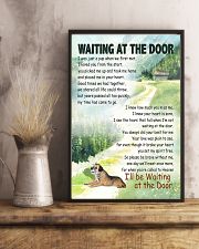 BORDER TERRIER DOG WAITTING AT THE DOOR 11x17 Poster lifestyle-poster-3