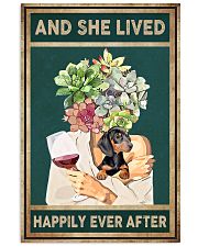 DACHSHUND DOG AND SHE LIVED HAPPILY EVER AFTER 11x17 Poster front