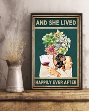 DACHSHUND DOG AND SHE LIVED HAPPILY EVER AFTER 11x17 Poster lifestyle-poster-3