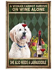 WOMAN ALSO NEEDS A LABRADOODLE 11x17 Poster front