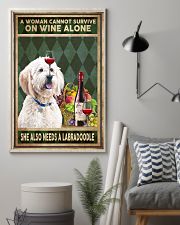 WOMAN ALSO NEEDS A LABRADOODLE 11x17 Poster lifestyle-poster-1
