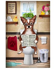 CHIHUAHUA PUPPY SITTING ON A TOILET 11x17 Poster front