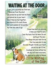 BULLDOG WAITING AT THE DOOR 11x17 Poster front