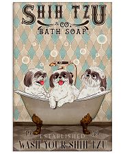 SHIH TZU WASH YOUR PAWS 11x17 Poster front