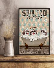 SHIH TZU WASH YOUR PAWS 11x17 Poster lifestyle-poster-3