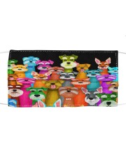 MULTI COLORED SCHNAUZER PUPPIES Mask tile