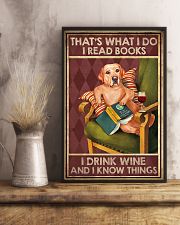 LABRADOR DOG READ BOOK DRINK AND KNOW THINGS 11x17 Poster lifestyle-poster-3