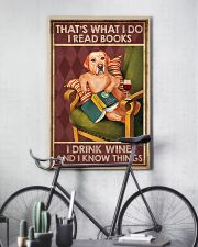 LABRADOR DOG READ BOOK DRINK AND KNOW THINGS 11x17 Poster lifestyle-poster-7
