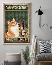 WOMAN ALSO NEEDS A SHIBA INU 11x17 Poster lifestyle-poster-1