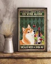 WOMAN ALSO NEEDS A SHIBA INU 11x17 Poster lifestyle-poster-3