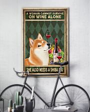 WOMAN ALSO NEEDS A SHIBA INU 11x17 Poster lifestyle-poster-7