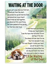 ENGLISH BULLDOG WAITTING AT THE DOOR 11x17 Poster front