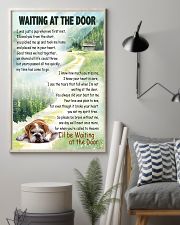 ENGLISH BULLDOG WAITTING AT THE DOOR 11x17 Poster lifestyle-poster-1