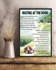 ENGLISH BULLDOG WAITTING AT THE DOOR 11x17 Poster lifestyle-poster-3
