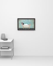 FRENCHIE DOG TAKE A BATH SOAP 17x11 Poster poster-landscape-17x11-lifestyle-04