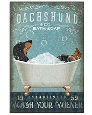 DACHSHUND DOG WASH YOUR WIENER 11x17 Poster front