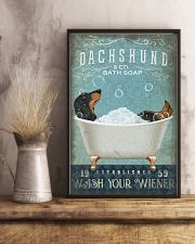 DACHSHUND DOG WASH YOUR WIENER 11x17 Poster lifestyle-poster-3