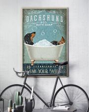 DACHSHUND DOG WASH YOUR WIENER 11x17 Poster lifestyle-poster-7