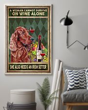 WOMAN ALSO NEEDS AN IRISH SETTER 11x17 Poster lifestyle-poster-1