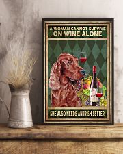 WOMAN ALSO NEEDS AN IRISH SETTER 11x17 Poster lifestyle-poster-3