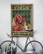 WOMAN ALSO NEEDS AN IRISH SETTER 11x17 Poster lifestyle-poster-7