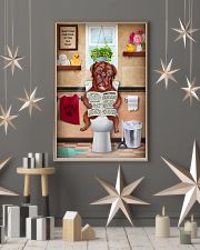 DOGUE DE BORDEAUX DOG SITTING ON A TOILET 11x17 Poster lifestyle-holiday-poster-1