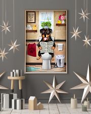 ROTTWEILER PUPPY SITTING ON A TOILET 11x17 Poster lifestyle-holiday-poster-1
