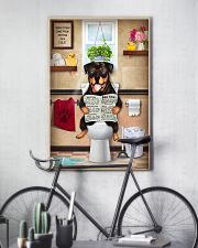 ROTTWEILER PUPPY SITTING ON A TOILET 11x17 Poster lifestyle-poster-7