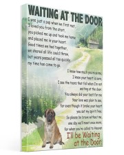 ENGLISH MASTIFF DOG WAITTING AT THE DOOR Gallery Wrapped Canvas Prints tile