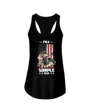 ATV Racing I'm A Simple Man Ladies Flowy Tank tile