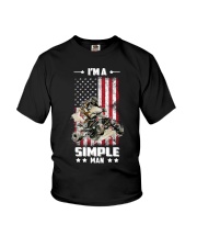ATV Racing I'm A Simple Man Youth T-Shirt tile