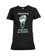 I Wanna Beer Premium Fit Ladies Tee tile