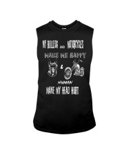 Bull Dog And Motorcycles Sleeveless Tee tile