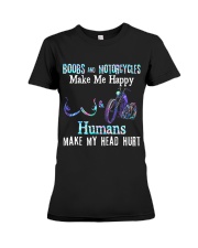 Boob and Motorcycles Premium Fit Ladies Tee tile