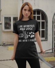 I Like Motorcycles And Dogs Classic T-Shirt apparel-classic-tshirt-lifestyle-19