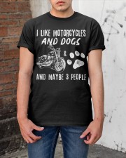 I Like Motorcycles And Dogs Classic T-Shirt apparel-classic-tshirt-lifestyle-31