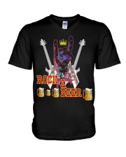 Rock And Beer V-Neck T-Shirt tile