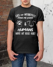 Cats And Motorcycles Classic T-Shirt apparel-classic-tshirt-lifestyle-31