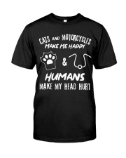 Cats And Motorcycles Premium Fit Mens Tee tile