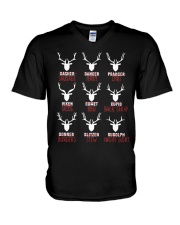 Deer Mean V-Neck T-Shirt tile
