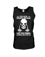 Finger Funny Unisex Tank tile