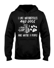 I Like Motorcycles And Dogs Hooded Sweatshirt tile